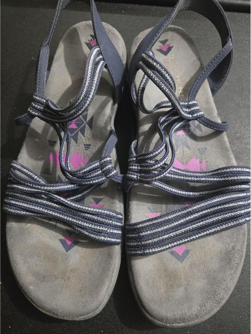 Skechers Reggae Slim Women's Strappy Sandals Size 8 - Picture 5 of 5